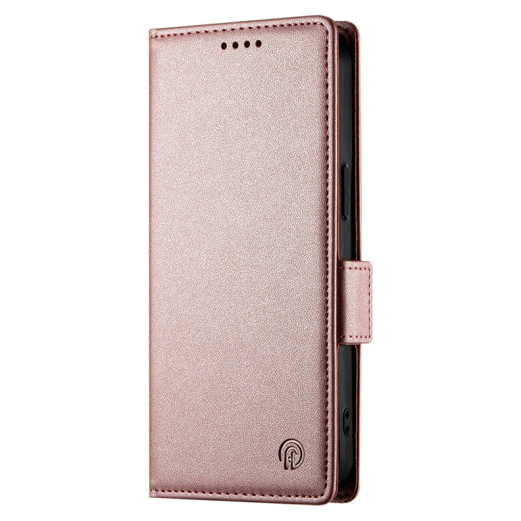 For Google Pixel 9 Pro Side Buckle Magnetic Frosted Leather Phone Case(Rose Gold) - free shipping - PMC TechLife - Order now!