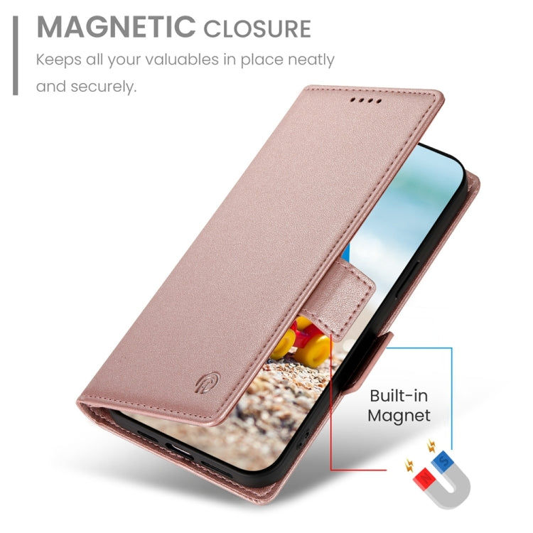For Google Pixel 9 Pro Side Buckle Magnetic Frosted Leather Phone Case(Rose Gold) - free shipping - PMC TechLife - Order now!