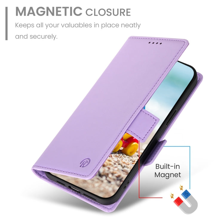 For Google Pixel 9 Pro Side Buckle Magnetic Frosted Leather Phone Case(Purple) - Google Cases by PMC TechLife | Online Shopping South Africa | PMC TechLife | Buy Now Pay Later Mobicred