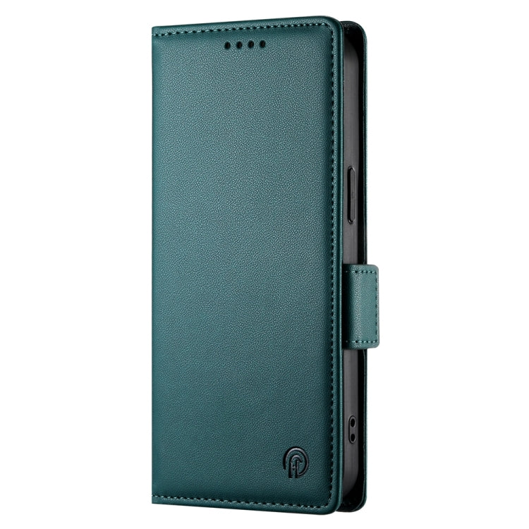 For Google Pixel 9 Side Buckle Magnetic Frosted Leather Phone Case(Dark Green) - Google Cases by PMC TechLife | Online Shopping South Africa | PMC TechLife | Buy Now Pay Later Mobicred