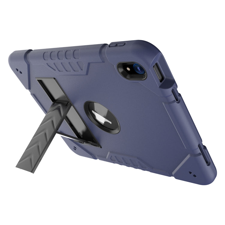 For iPad Air 11 2024 Armor Holder Silicone Hybrid PC Tablet Case(Navy Blue Black) - iPad Air 11 2024 Cases by PMC TechLife | Online Shopping South Africa | PMC TechLife | Buy Now Pay Later Mobicred