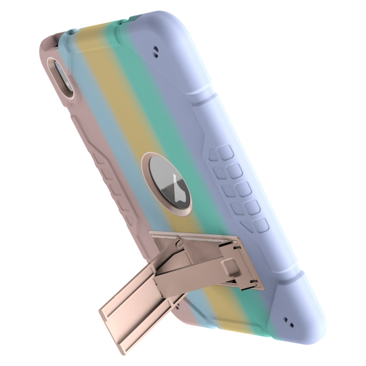 For iPad Air 11 2025 / 2024 Armor Holder Silicone Hybrid PC Tablet Case(Gradient Color Gold) - iPad Air 11 2025 / 2024 Cases by PMC TechLife | Online Shopping South Africa | PMC TechLife | Buy Now Pay Later Mobicred