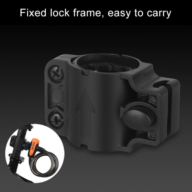 Bicycle Portable Anti-theft Lock Steel Cable Lock with Lock Frame, Style:B Style 120cm Black - Bicycle Locks & Bicycle Pumps by PMC TechLife | Online Shopping South Africa | PMC TechLife