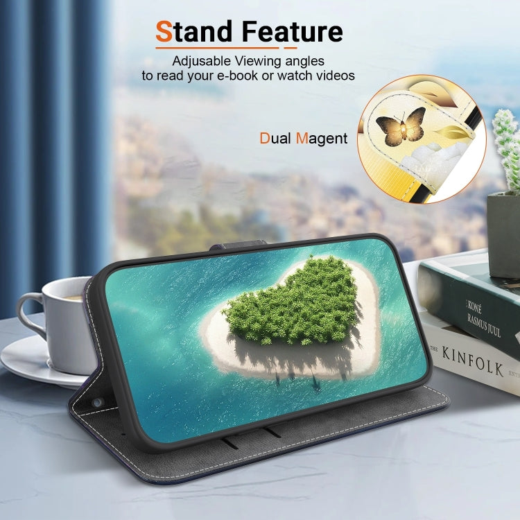 For Xiaomi Redmi K70 Pro / K70 Crystal Texture Colored Drawing Leather Phone Case(Gold Butterfly Epiphyllum) - free shipping - PMC Jewellery - Order now!