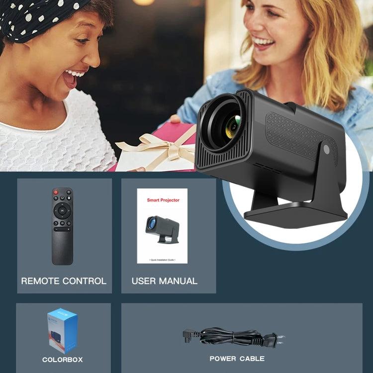Y6S 4K Android 12.0 Portable Home HD Mini WiFi Projector(AU Plug) - Mini Projector by PMC TechLife | Online Shopping South Africa | PMC TechLife | Buy Now Pay Later Mobicred