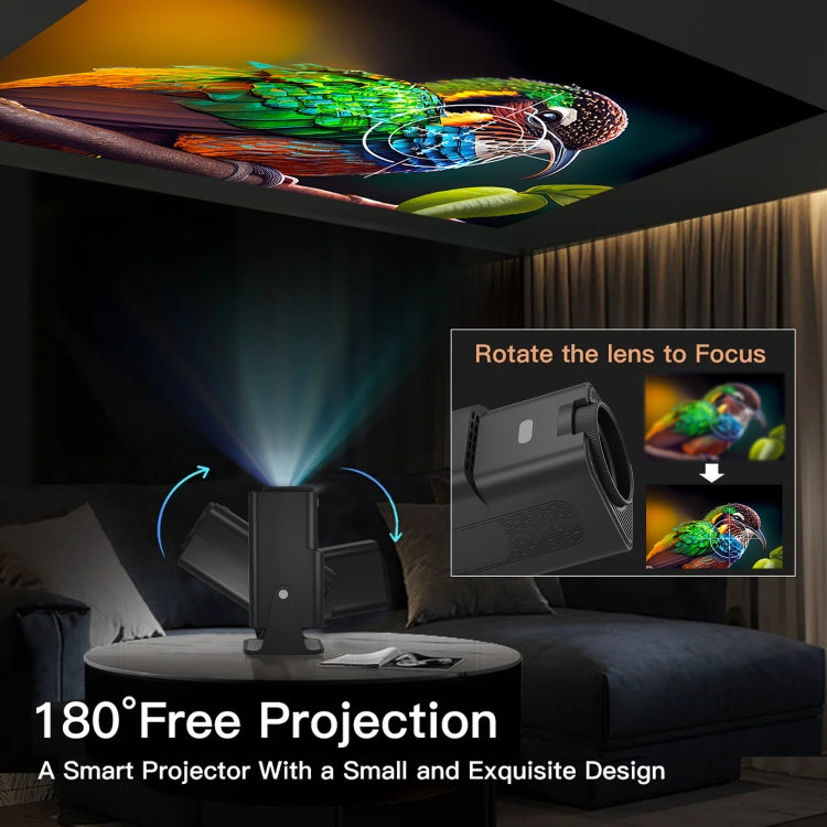 Y6S 4K Android 12.0 Portable Home HD Mini WiFi Projector(UK Plug) - Mini Projector by PMC TechLife | Online Shopping South Africa | PMC TechLife | Buy Now Pay Later Mobicred