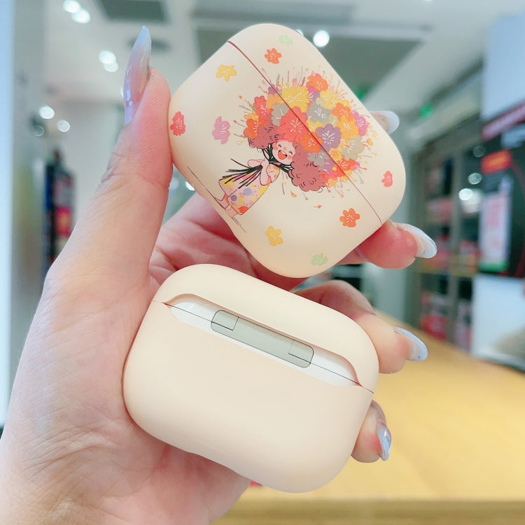 For AirPods Pro Girl Pattern Earbuds Box Frosted TPU Case(Crown) - free shipping - PMC Jewellery - Order now!