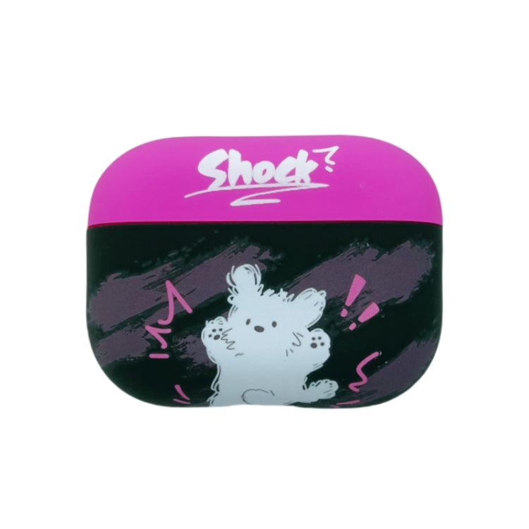 For AirPods Pro 2 Cat and Dog Pattern Earbuds Box Frosted TPU Case(Shocking Dog) - For AirPods Pro 2 by PMC Jewellery | Online Shopping South Africa | PMC Jewellery | Buy Now Pay Later Mobicred