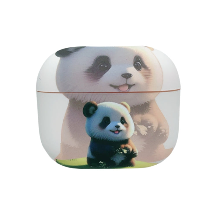 For AirPods 3 Phantom Panda Pattern Earbuds Box Frosted TPU Case(White) - For AirPods 3 by PMC Jewellery | Online Shopping South Africa | PMC Jewellery | Buy Now Pay Later Mobicred