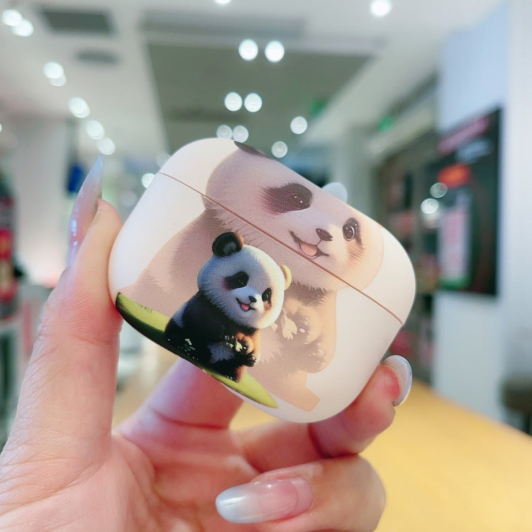 For AirPods Pro Phantom Panda Pattern Earbuds Box Frosted TPU Case(White) - For AirPods Pro by PMC Jewellery | Online Shopping South Africa | PMC Jewellery | Buy Now Pay Later Mobicred