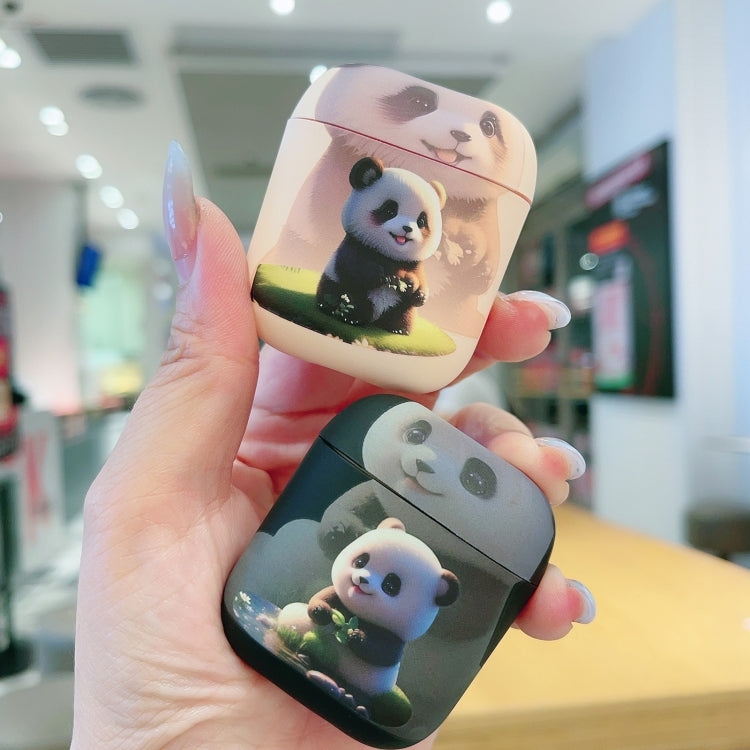 For AirPods Pro 2 Phantom Panda Pattern Earbuds Box Frosted TPU Case(White) - For AirPods Pro 2 by PMC Jewellery | Online Shopping South Africa | PMC Jewellery | Buy Now Pay Later Mobicred