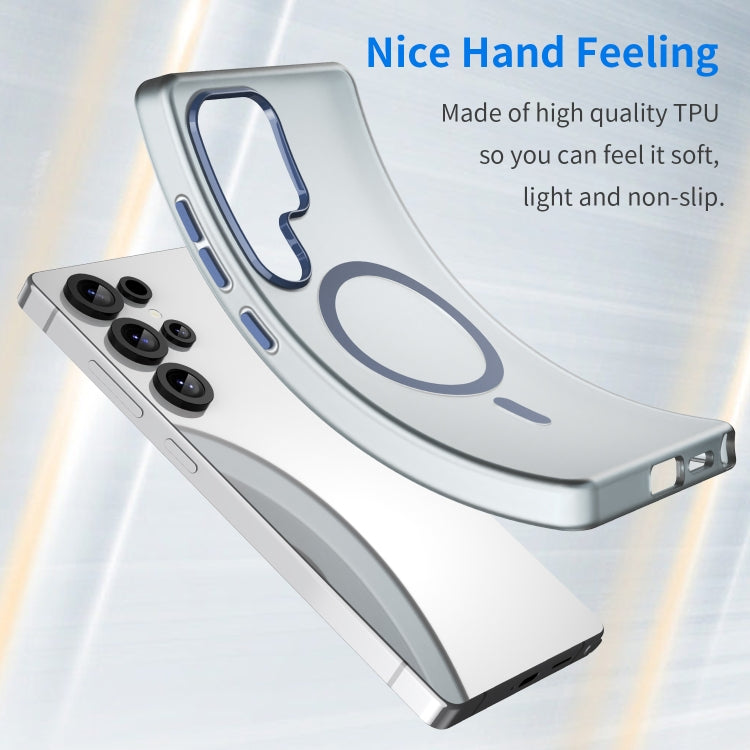 For Samsung Galaxy S25 Ultra MagSafe Frosted Translucent TPU + PC Full Coverage Phone Case(Dark Blue) - Galaxy S25 Ultra 5G Cases by PMC Jewellery | Online Shopping South Africa | PMC Jewellery | Buy Now Pay Later Mobicred
