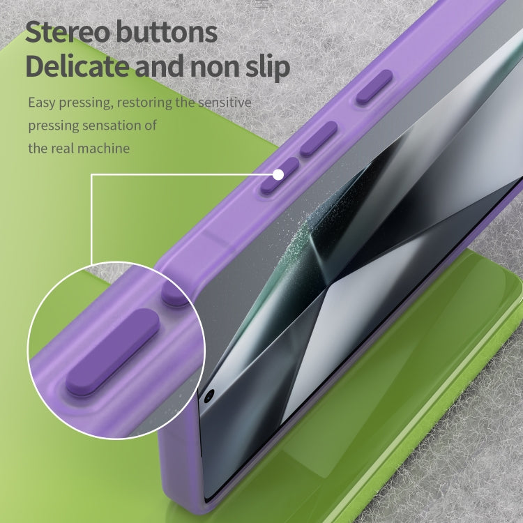 For Samsung Galaxy S25 Ultra MagSafe Frosted Translucent TPU + PC Full Coverage Phone Case(Dark Purple) - Galaxy S25 Ultra 5G Cases by PMC Jewellery | Online Shopping South Africa | PMC Jewellery | Buy Now Pay Later Mobicred