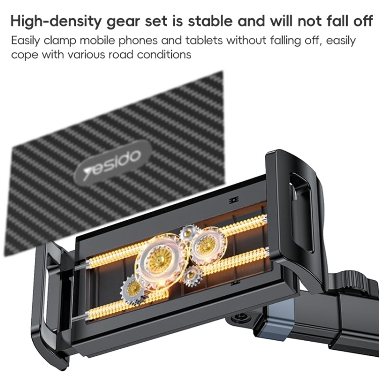 Yesido C294 Telescopic Car Backrest Folding Holder(Black) - Universal Car Holders by Yesido | Online Shopping South Africa | PMC TechLife | Buy Now Pay Later Mobicred