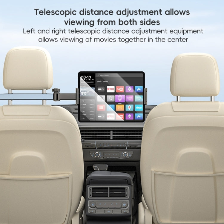 Yesido C294 Telescopic Car Backrest Folding Holder(Black) - Universal Car Holders by Yesido | Online Shopping South Africa | PMC TechLife | Buy Now Pay Later Mobicred