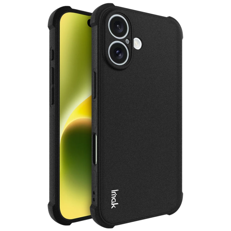 For iPhone 16 imak Shockproof Airbag TPU Phone Case(Matte Black) - free shipping - PMC TechLife - Order now!