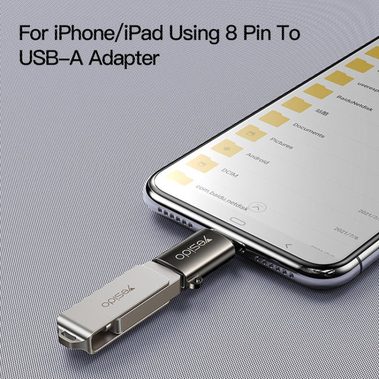 Yesido GS14 8 Pin to USB 3.0 OTG Adapter(Black) - free shipping - PMC Jewellery - Order now!