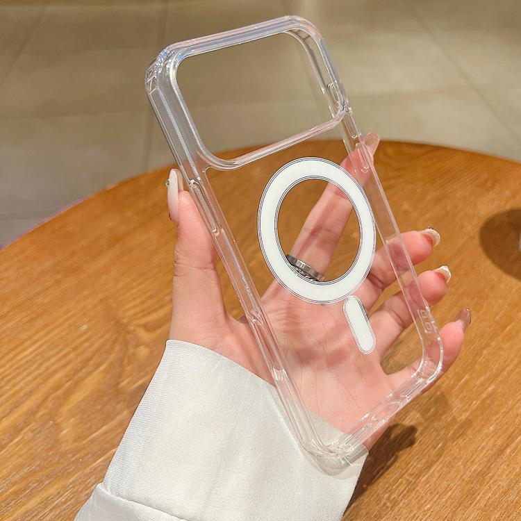 For iPhone 17 Pro Max Large Hole Camera MagSafe Magnetic Clear Acrylic TPU Case(Transparent) - free shipping - PMc TechLife - Order now!