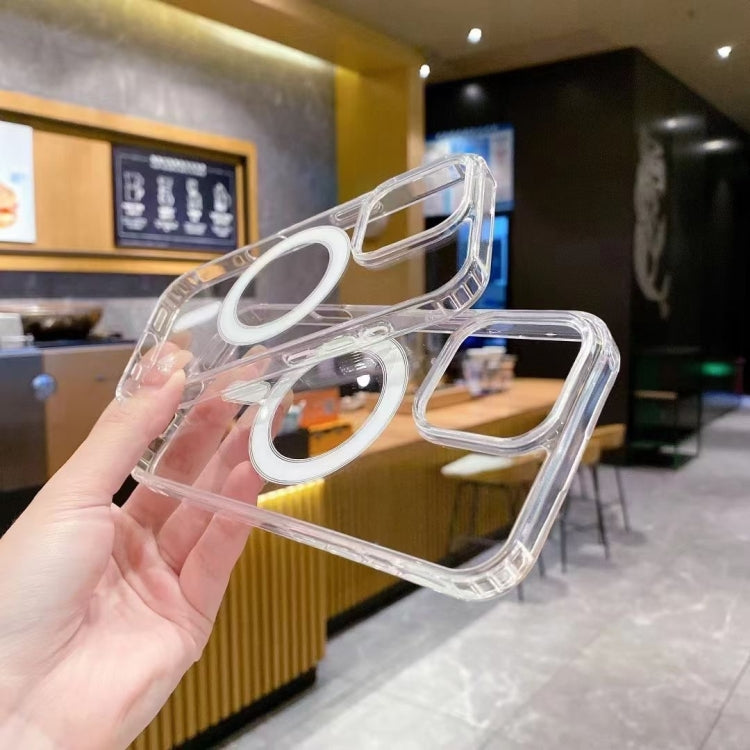 For iPhone 16 Pro Max Large Hole Camera MagSafe Magnetic Clear Acrylic TPU Case(Transparent) - iPhone 16 Pro Max Cases by PMC TechLife | Online Shopping South Africa | PMC TechLife | Buy Now Pay Later Mobicred