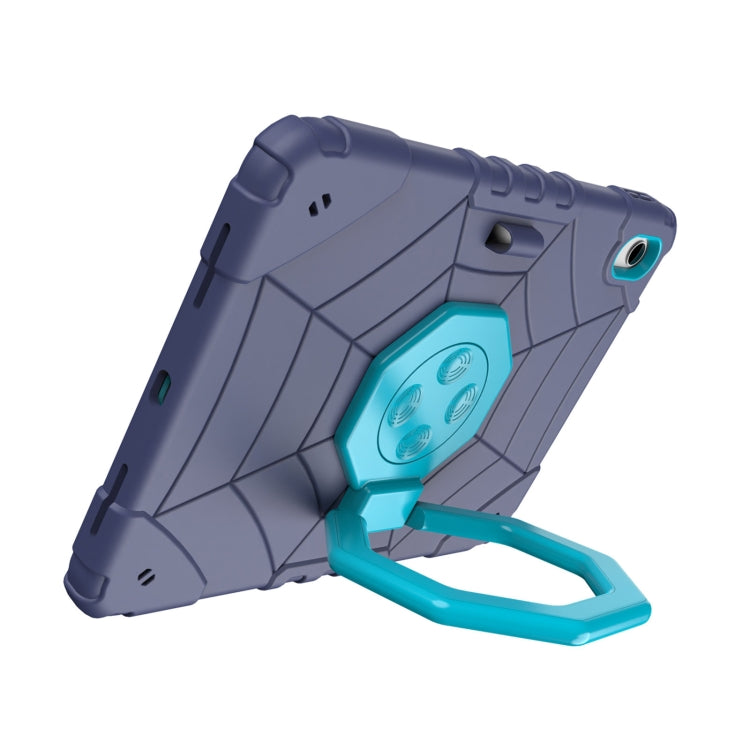 For iPad Air 11 2024 Spider Turntable Handle Stress Relief Tablet Case(Navy Blue Blue) - iPad Air 11 2024 Cases by PMC TechLife | Online Shopping South Africa | PMC TechLife | Buy Now Pay Later Mobicred