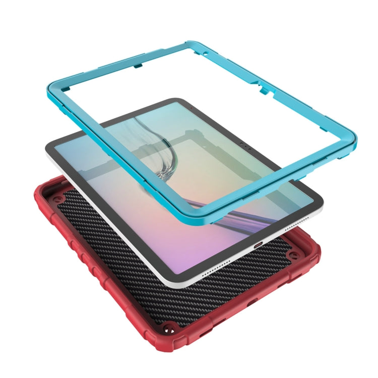 For iPad Air 11 2024 Spider Turntable Handle Stress Relief Tablet Case(Red Blue) - iPad Air 11 2024 Cases by PMC TechLife | Online Shopping South Africa | PMC TechLife | Buy Now Pay Later Mobicred