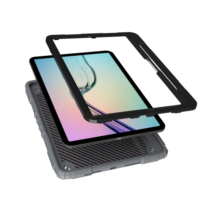 For iPad Pro 11 2024 Spider Turntable Handle Stress Relief Tablet Case(Grey Black) - iPad Pro 11 2024 Cases by PMC TechLife | Online Shopping South Africa | PMC TechLife | Buy Now Pay Later Mobicred