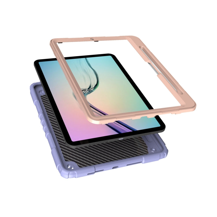 For iPad Pro 11 2024 Spider Turntable Handle Stress Relief Tablet Case(Purple Gold) - iPad Pro 11 2024 Cases by PMC TechLife | Online Shopping South Africa | PMC TechLife | Buy Now Pay Later Mobicred