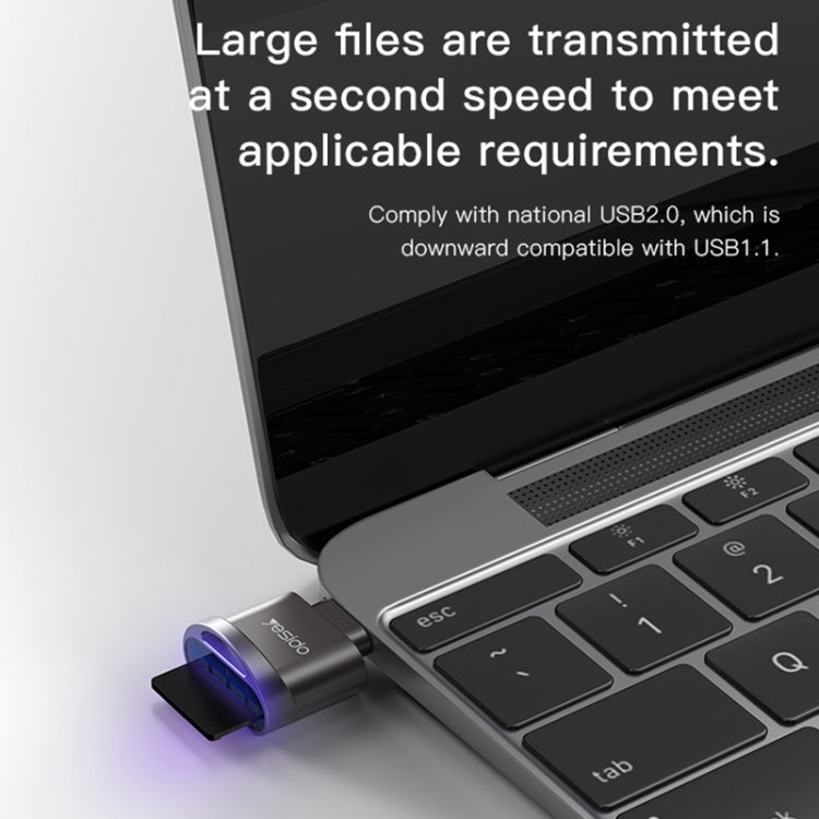 Yesido GS19 USB-C / Type-C to TF Card OTG Mini Card Reader(Black) - free shipping - PMC Jewellery - Order now!