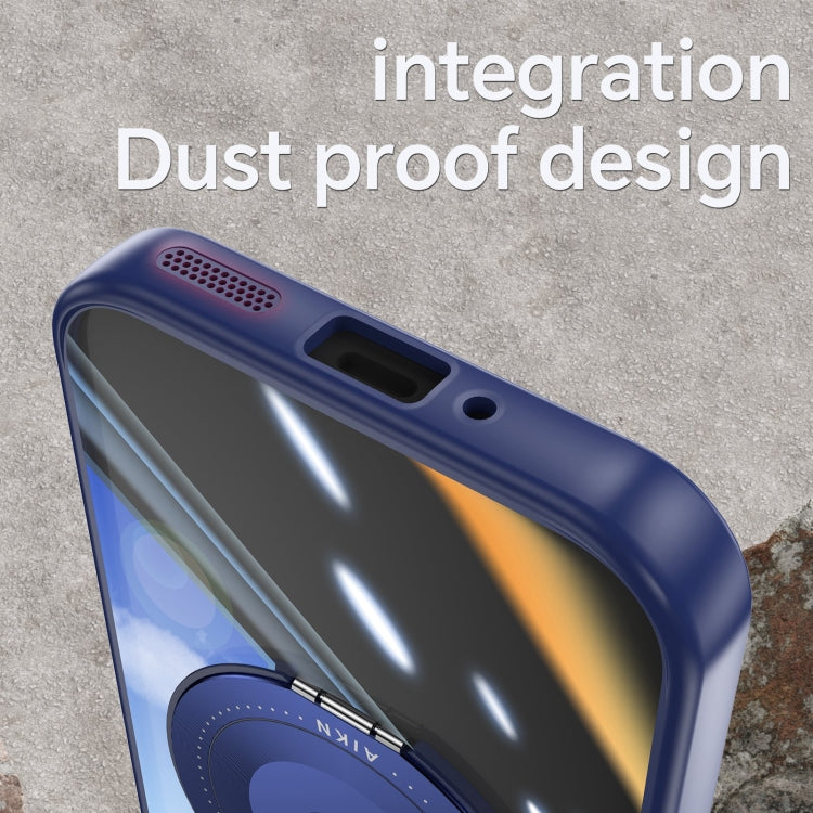 For Google Pixel 9 Pro 360 Holder Magsafe Acrylic Hybrid TPU Phone Case(Blue) - Google Cases by PMC TechLife | Online Shopping South Africa | PMC TechLife | Buy Now Pay Later Mobicred