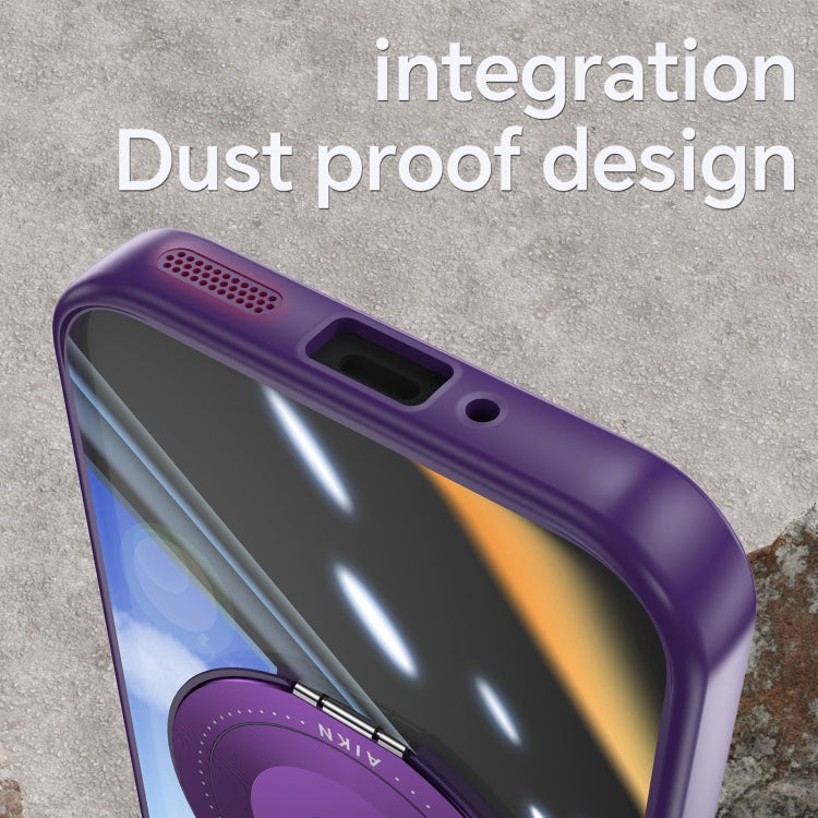 For Google Pixel 9 Pro XL 360 Holder Magsafe Acrylic Hybrid TPU Phone Case(Purple) - Google Cases by PMC TechLife | Online Shopping South Africa | PMC TechLife | Buy Now Pay Later Mobicred