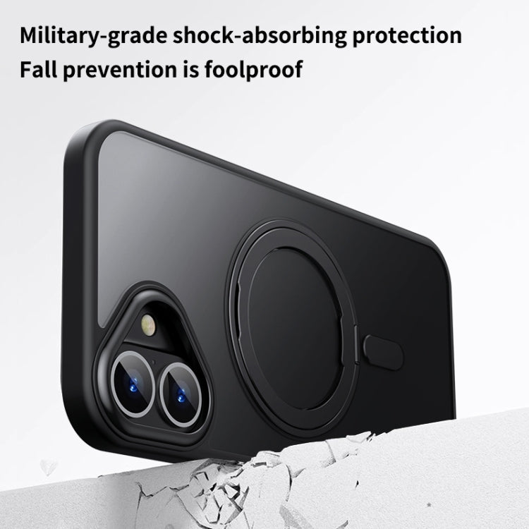 For iPhone 16 360 Rotating MagSafe Magnetic Frosted Phone Case(Purple) - free shipping - PMC TechLife - Order now!