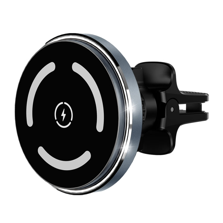 M68 15W Magnetic Wireless Charging Car Holder(Dark Grey) - Wireless Charger Holders by PMC TechLife | Online Shopping South Africa | PMC TechLife | Buy Now Pay Later Mobicred