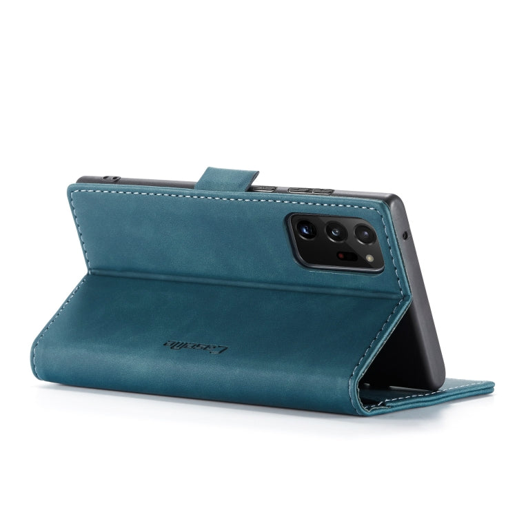 For Samsung Galaxy Note20 Ultra CaseMe Multifunctional Horizontal Flip Leather Case, with Card Slot & Holder & Wallet(Blue) - free shipping - PMC Jewellery - Order now!