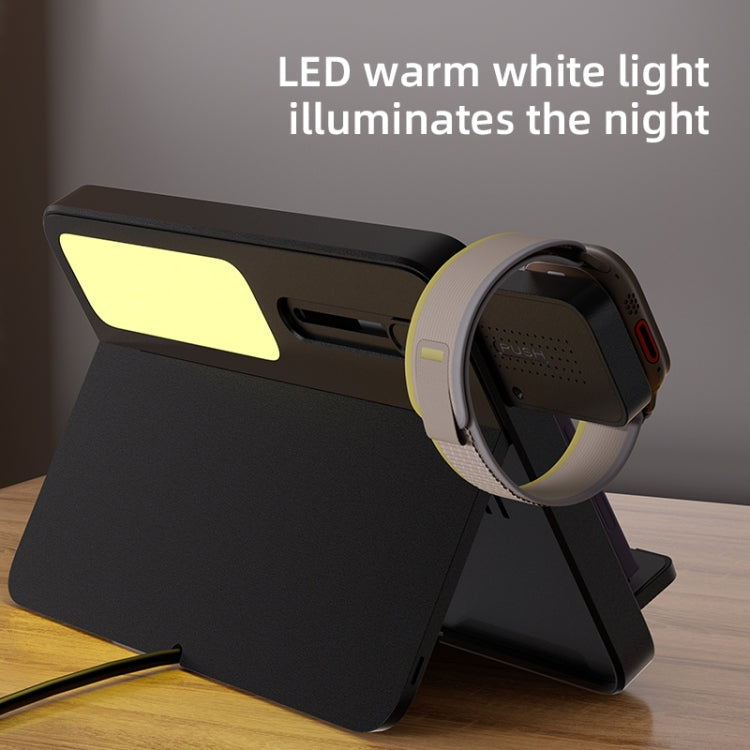 C30 15W 3 in 1 Magnetic Wireless Charger with Night Light(White) - Wireless Charger by PMC Jewellery | Online Shopping South Africa | PMC Jewellery | Buy Now Pay Later Mobicred