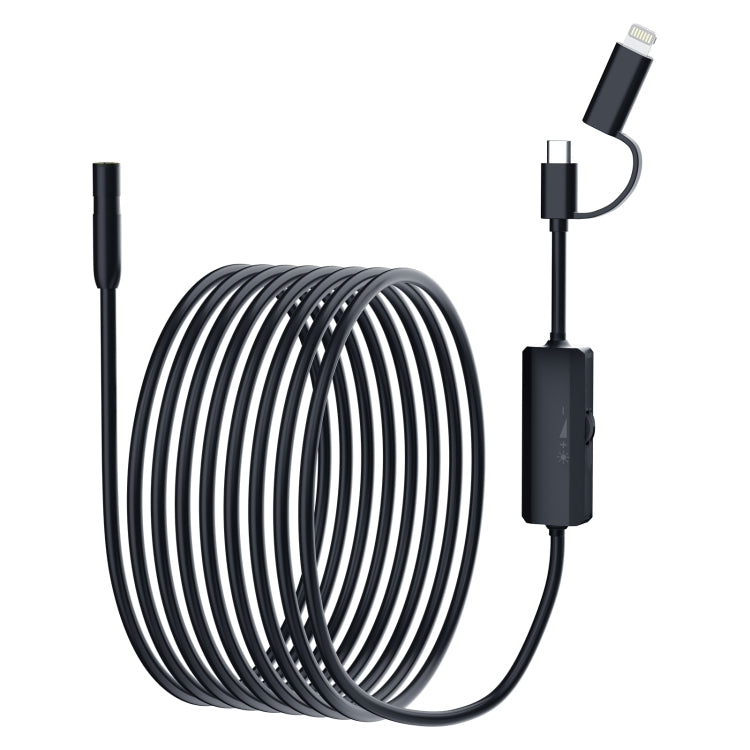 AN112 2 in 1 USB-C / Type-C + 8 Pin Interface 8mm HD Industry Endoscope, Length:3.5m Soft Tube -  by PMC TechLife | Online Shopping South Africa | PMC TechLife | Buy Now Pay Later Mobicred