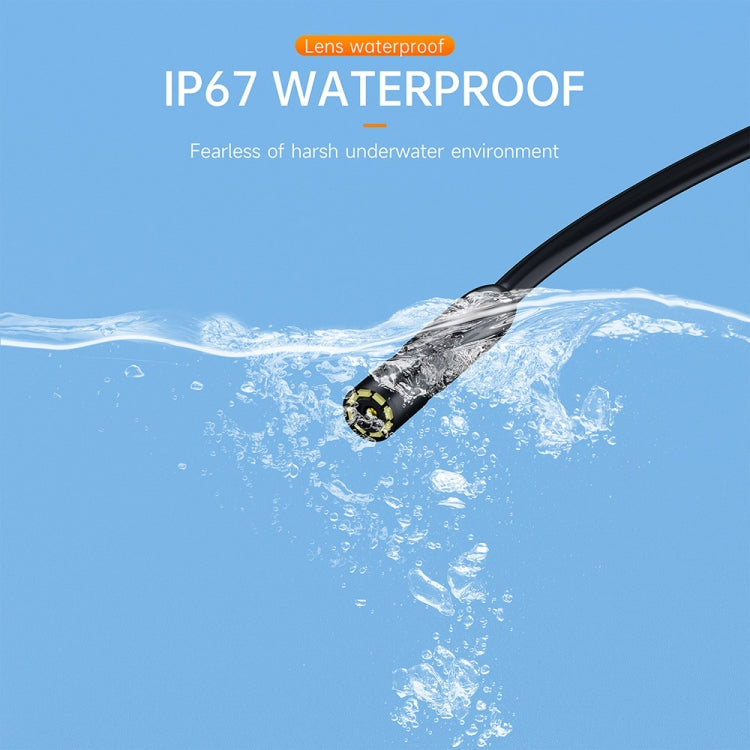 AN112 2 in 1 USB-C / Type-C + 8 Pin Interface 8mm HD Industry Endoscope, Length:10m Hard Tube -  by PMC TechLife | Online Shopping South Africa | PMC TechLife | Buy Now Pay Later Mobicred