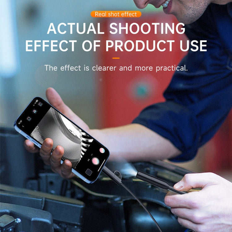 AN112 2 in 1 USB-C / Type-C + 8 Pin Interface 5.5mm HD Industry Endoscope, Length:10m Hard Tube -  by PMC TechLife | Online Shopping South Africa | PMC TechLife | Buy Now Pay Later Mobicred