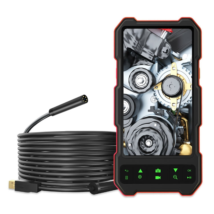T21 4.5 inch IPS Color Screen 3.9mm Single Camera Split Hard Cable Industrial Endoscope, Length:3.5m(Black Red) - free shipping - PMC TechLife - Order now!
