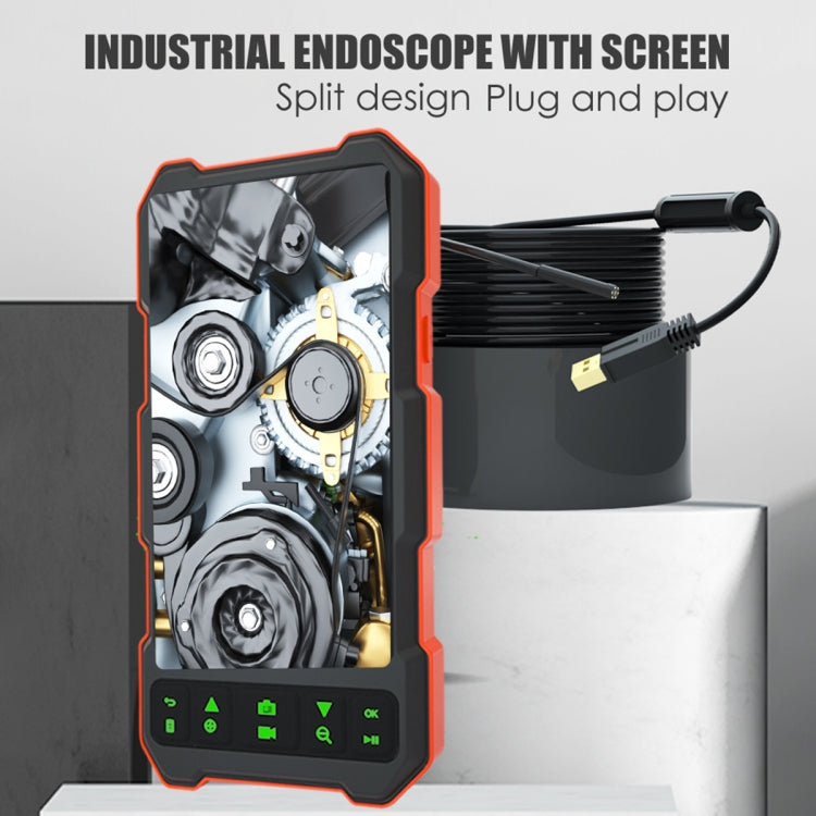 T21 4.5 inch IPS Color Screen 7.9mm Dual Camera Split Hard Cable Industrial Endoscope, Length:2m(Black Red) -  by PMC TechLife | Online Shopping South Africa | PMC TechLife | Buy Now Pay Later Mobicred