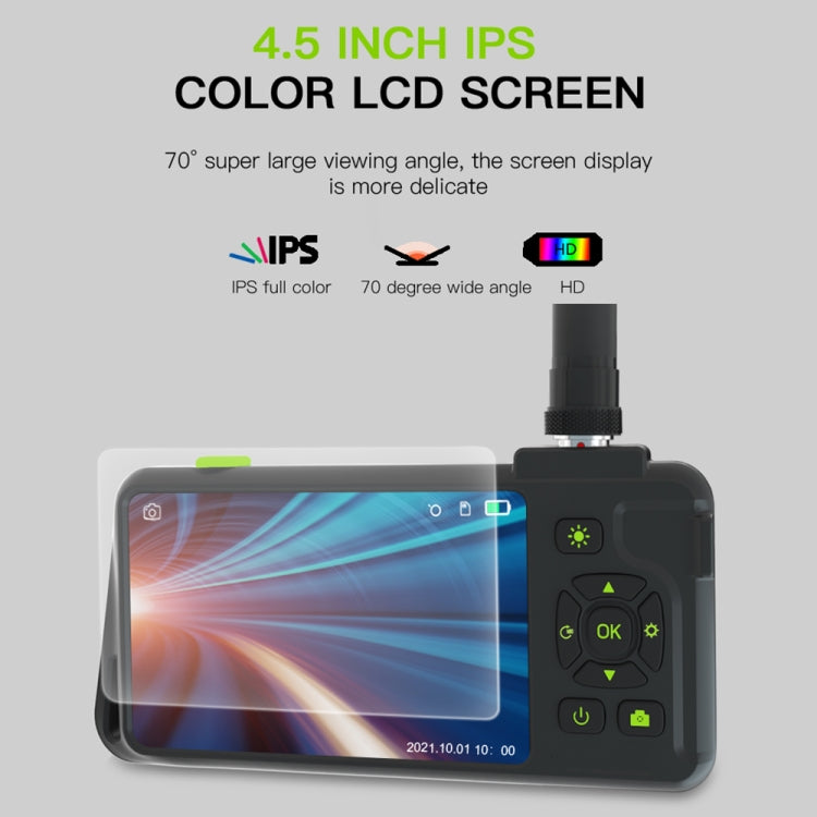 T22 4.5 inch IPS Color Screen 3.9mm Single Camera Hard Cable Industrial Endoscope, Length:2m(Black Orange) -  by PMC TechLife | Online Shopping South Africa | PMC TechLife | Buy Now Pay Later Mobicred