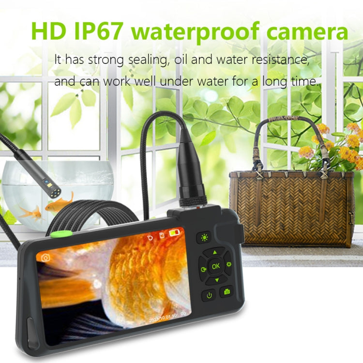 T22 4.5 inch IPS Color Screen 3.9mm Single Camera Hard Cable Industrial Endoscope, Length:5m(Black Orange) -  by PMC TechLife | Online Shopping South Africa | PMC TechLife | Buy Now Pay Later Mobicred