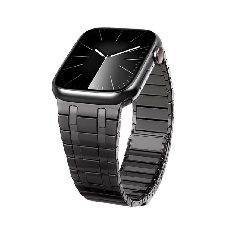 For Apple Watch SE 2023 44mm Magnetic Stainless Steel Watch Band(Titanium Grey) - free shipping - PMc TechLife - Order now!