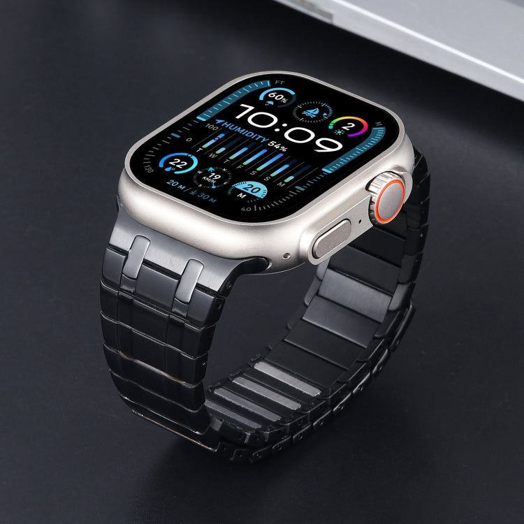 For Apple Watch Series 9 45mm Magnetic Stainless Steel Watch Band(Black) - free shipping - PMc TechLife - Order now!