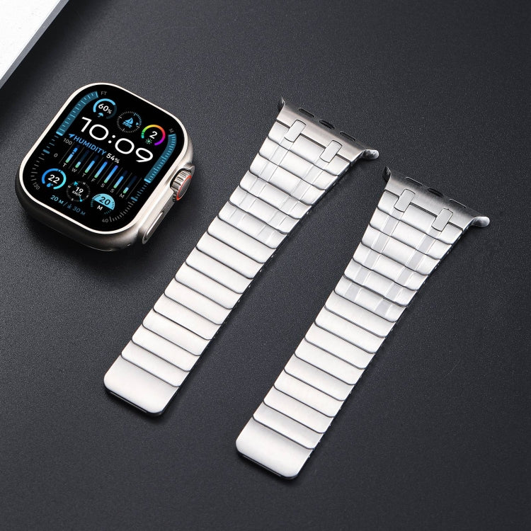 For Apple Watch Series 9 45mm Magnetic Stainless Steel Watch Band(Silver) - free shipping - PMc TechLife - Order now!