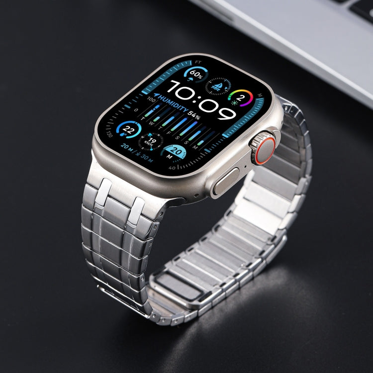 For Apple Watch Ultra 49mm Magnetic Stainless Steel Watch Band(Silver) - free shipping - PMc TechLife - Order now!