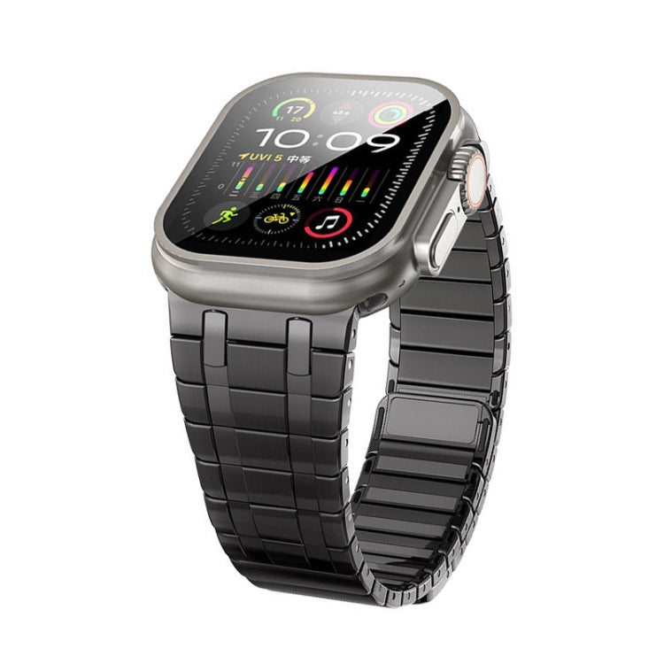 For Apple Watch Ultra 49mm Magnetic Stainless Steel Watch Band(Titanium Grey) - free shipping - PMc TechLife - Order now!