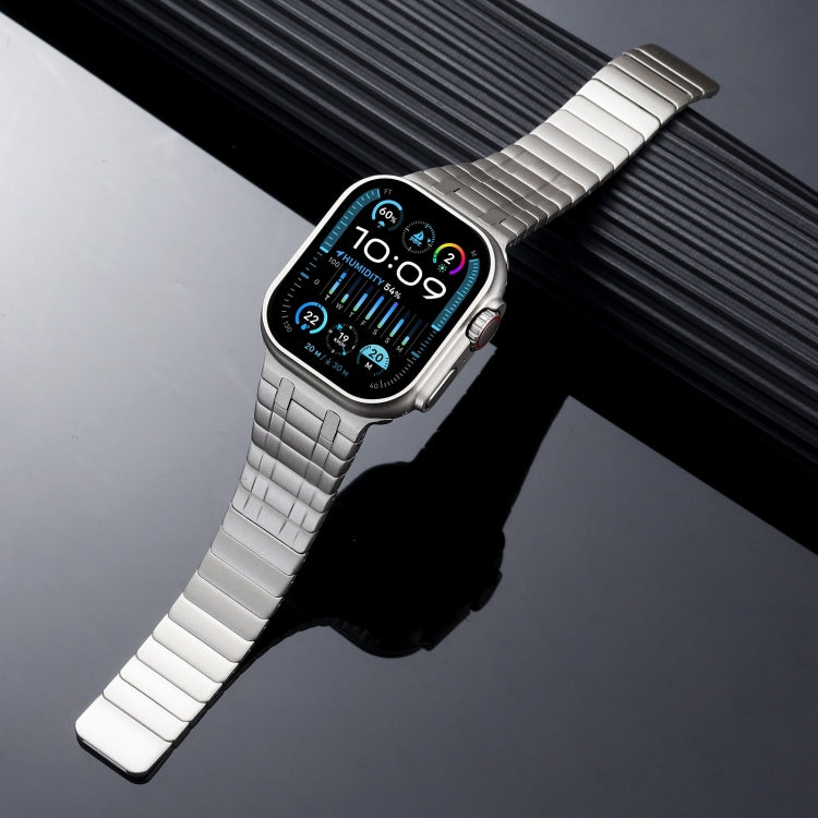 For Apple Watch SE 2022 44mm Magnetic Stainless Steel Watch Band(Titanium Gold) - free shipping - PMc TechLife - Order now!