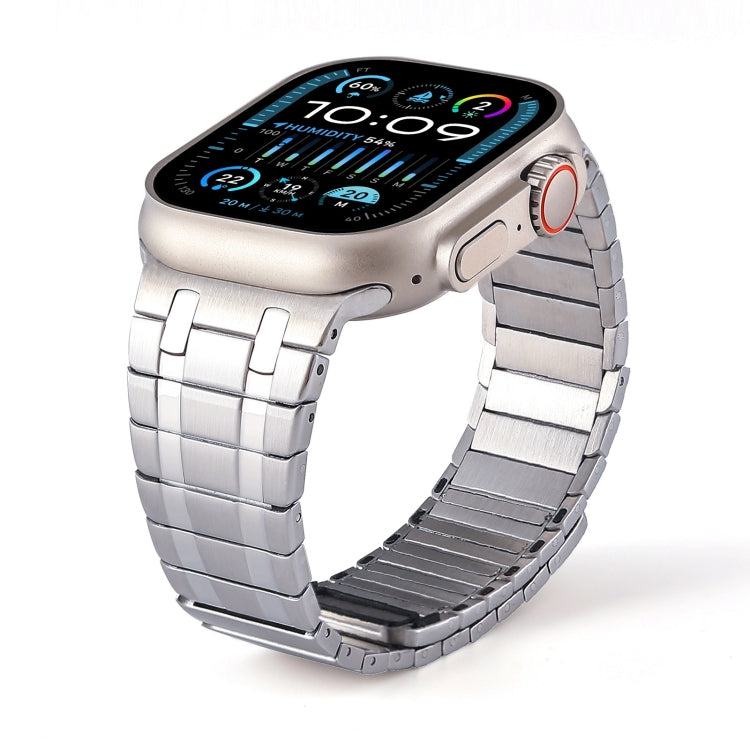 For Apple Watch Series 7 45mm Magnetic Stainless Steel Watch Band(Silver) - free shipping - PMc TechLife - Order now!