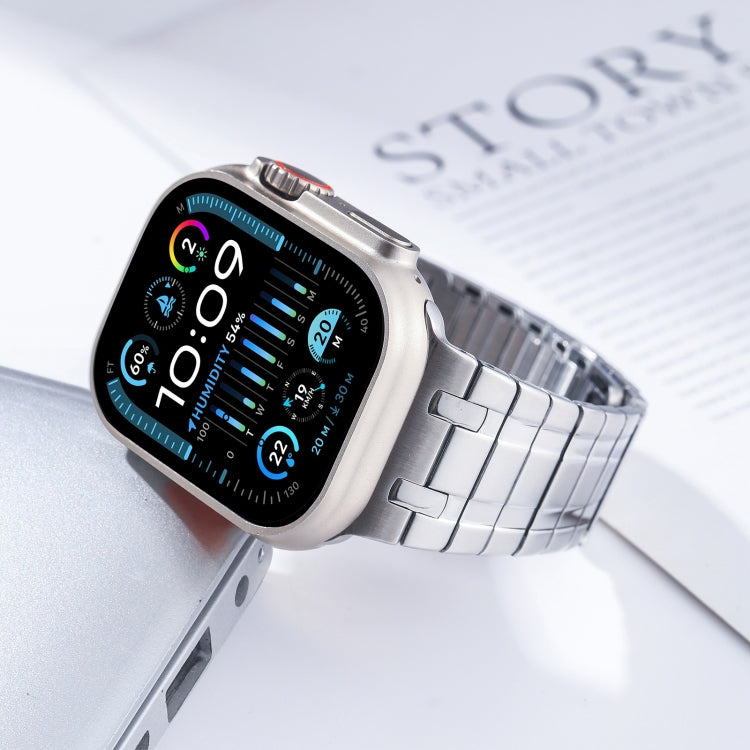 For Apple Watch SE 44mm Magnetic Stainless Steel Watch Band(Silver) - free shipping - PMc TechLife - Order now!