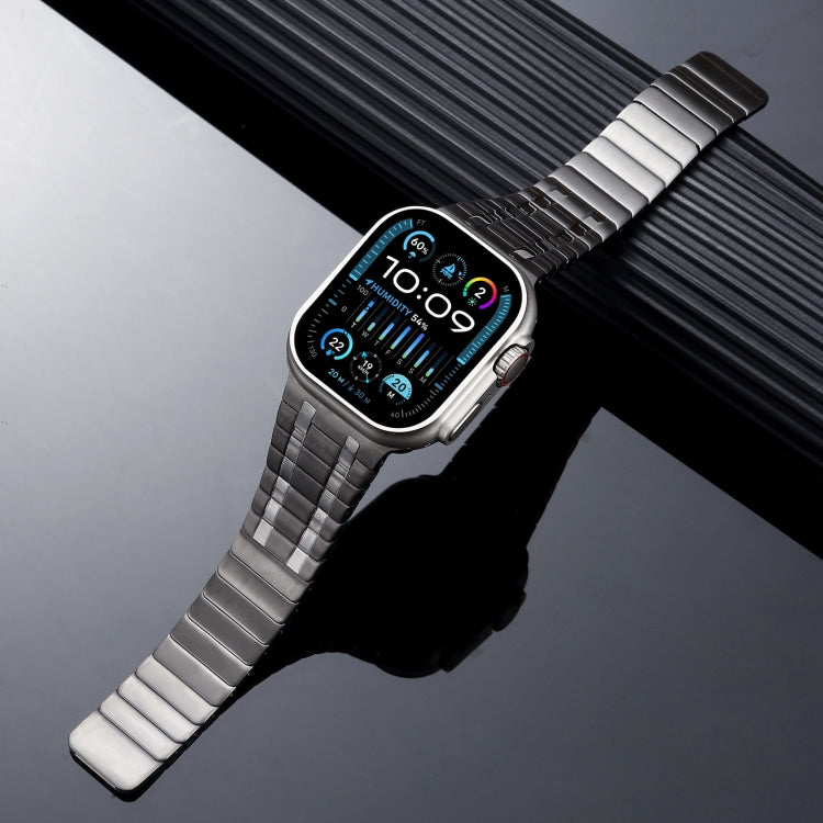 For Apple Watch Series 5 44mm Magnetic Stainless Steel Watch Band(Titanium Grey) - free shipping - PMc TechLife - Order now!